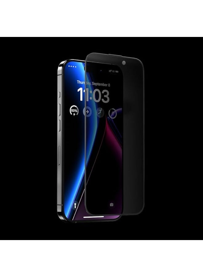 واقي شاشة زجاجي لحماية الخصوصية لهاتف آيفون 15 برو ماكس، مصنوع من الزجاج المقوى - Image 2